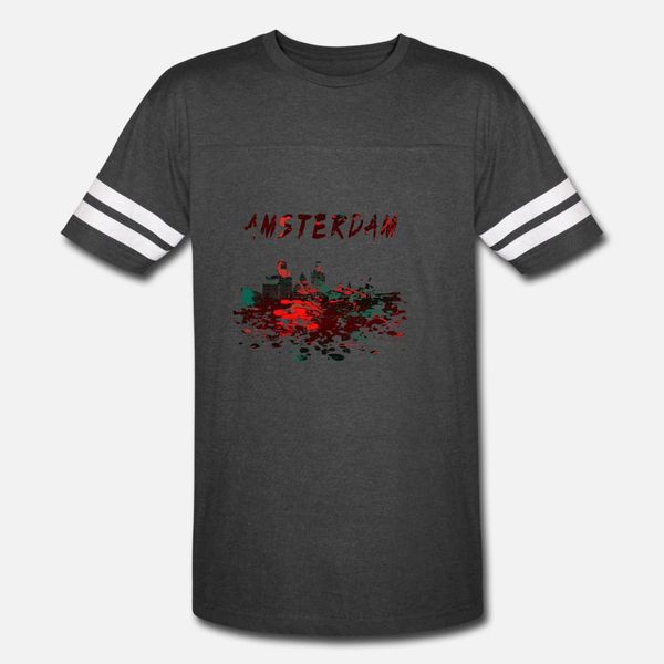 

amsterdam skyline подарков нидерланды тенниска люди создают хлопок размер s-3xl мужчина известные смешной лето стандартная рубашка