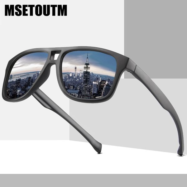 

msetoutm polarized 2020 sunglasses women and men dazzle color driver classic retro brand designer vintage uv400 sun glasses 0943, White;black
