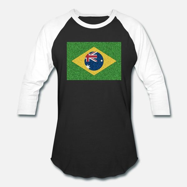 

brazil flag with australia twist t shirt men designer tee shirt s-xxxl clothes cute fashion spring autumn trend shirt
