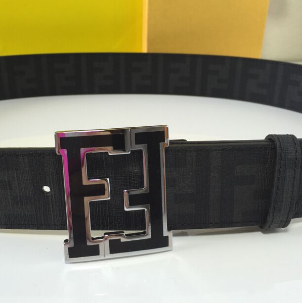

f belt real leather includes the serial number black belt adjustable with box, Silver