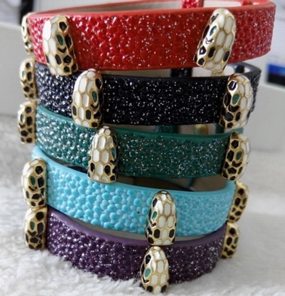 

luxury fashion charm leather bracelet 316l stainless steel designer jewelry 18k yellow gold plated accesories for women, Golden;silver