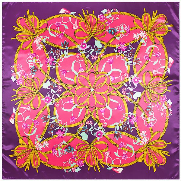 

2020 37colors 90cm*90cm new luxury twill women beautiful silk scarf floral print square scarves warps fashion hijab headscarf, Blue;gray