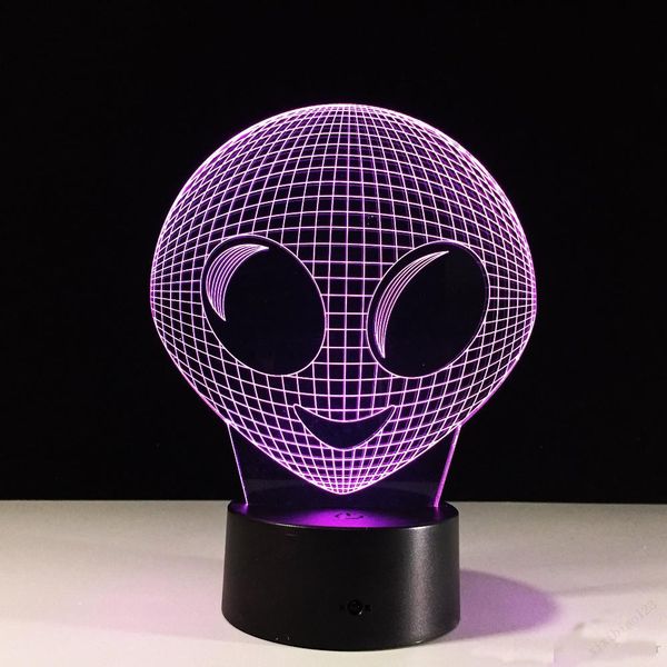 

alien 3d optical illusion lamp night light dc 5v usb charging 5th battery wholesale dropshipping ing