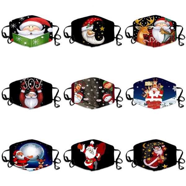 

respirator cartoon boys girls non-woven mouth mask anti pollution breathable print face masks for adult#559, Black
