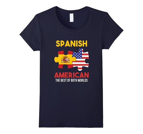 

2019 новый летний прохладный tee shirt испанский american испания сша pride t-shirt смешные футболки