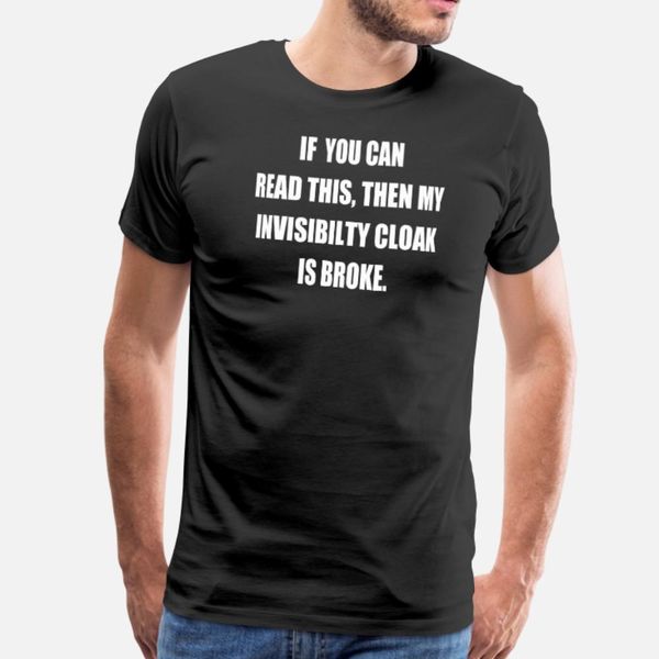 

invisibility cloak t shirt men print short sleeve round neck original anti-wrinkle humor spring cool shirt