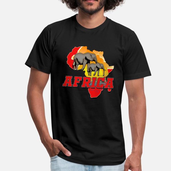 

africa elephants t shirt men designer short sleeve s-xxxl fit comfortable summer family shirt