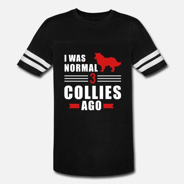 

collie t shirt men print 100% cotton crew neck family famous humor spring standard shirt