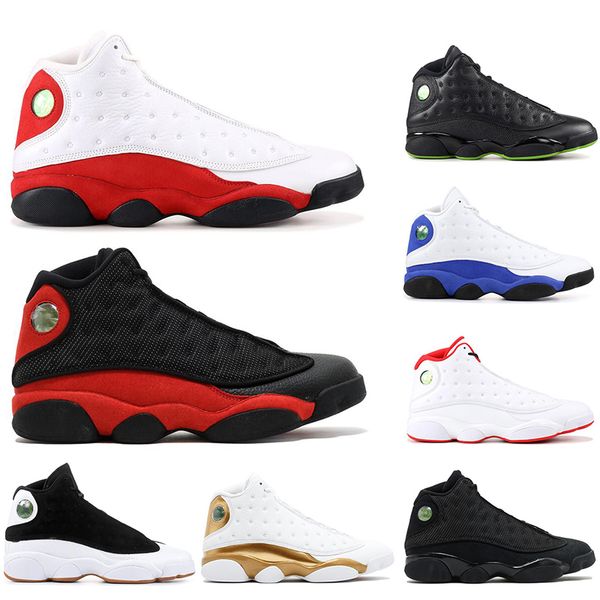 

13s mens basketball shoes hyper royal black cat bred flint alternate mens trainers runner athletics outdoor breathable sport sneakers 40-47