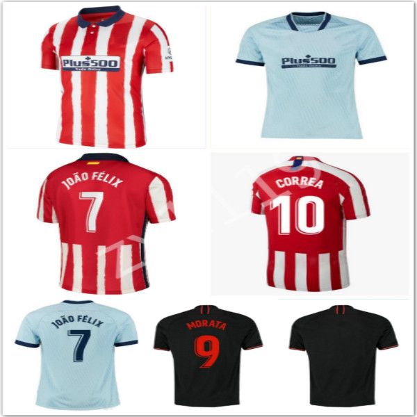 

2020/21 joao felix madrid soccer jersey 2021 #8 saul #9 morata uniform mens #5 thomas koke diego costa football shirts, Black;yellow