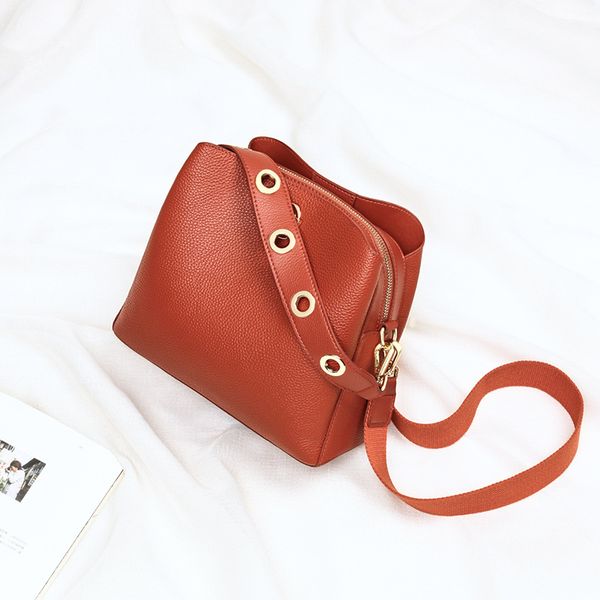 

womens bucket bag bag fashion guangzhou all-match leather fashion 2020 handbag new shoulder/crossbody generation hrfue