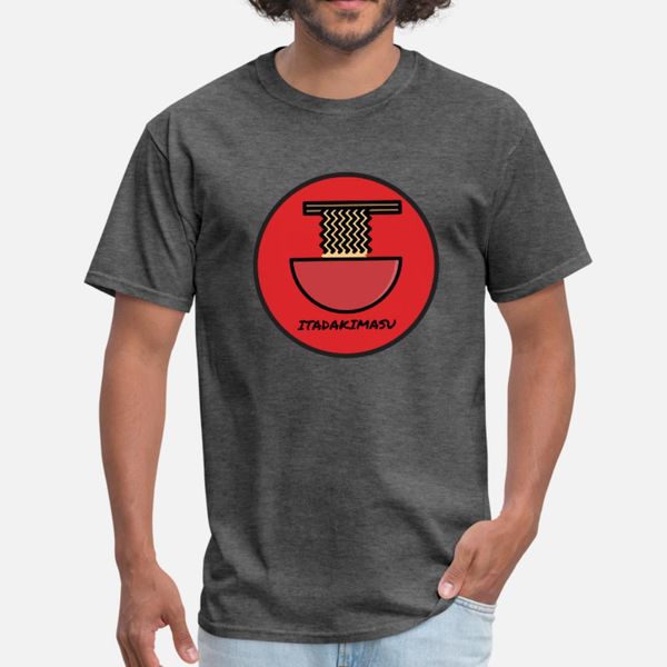 

ramen itadakimasu тенниски мужчина проектирование с коротким рукавом экипаж шея pattern сыпучих забавная летняя тонкая рубашка