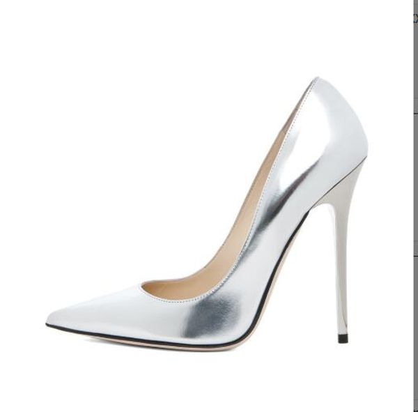 

shofoo shoes fashionable and versatile slim heel patent leather high heels with a heel height of about 11cm, Black