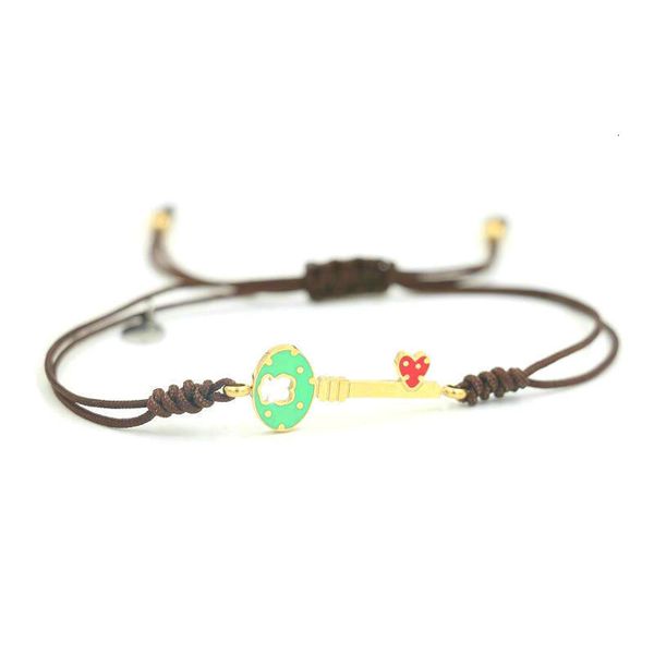 

promotion animal charm bracelets stainless steel brown thread string bracelets for women girl jewelry, Red;blue