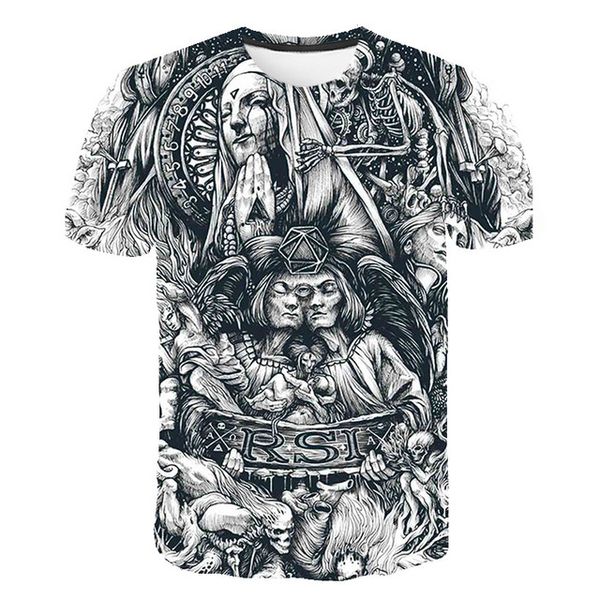 

summer chinese dragon gothic rock punk selling 3d print shirts kawaii anime anime men clothing