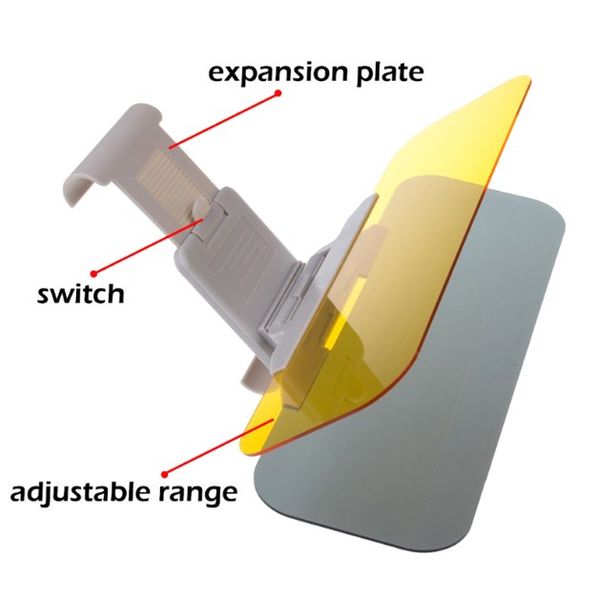 Автомобиль солнечный день и ночью солнцезащитный козырек анти-ослепительный зажим для вождения автомобиля щит для вида