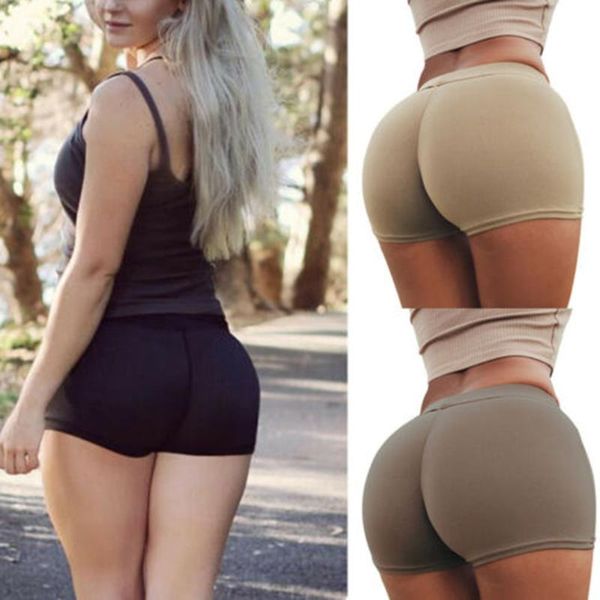 

yoga outfits women shorts solid color stretch casual for summer sports fitness sportswear, White;red