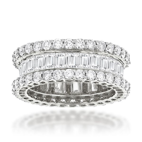 

vecalon Eternity Promise Ring 925 sterling Silver Full Diamonds cz Engagement Wedding Band Rings For Women Party Jewelry