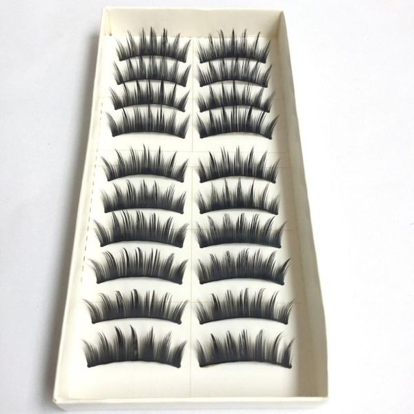 

20pcs/set cotton stalk eyelashes false eyelashes natural long black fake makeup tool eyelash extension fake eye lashes