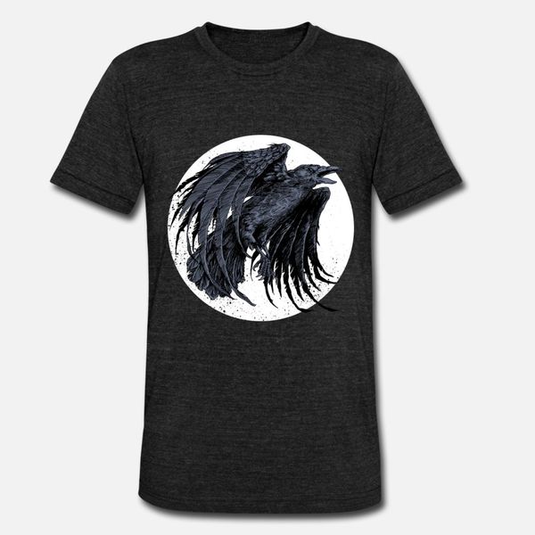 

crow raven corbie t shirt men designing 100% cotton euro size s-3xl male interesting basic spring natural shirt