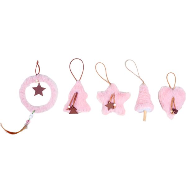 

5pcs decoration party car bedroom christmas tree home hanging ornament plush diy