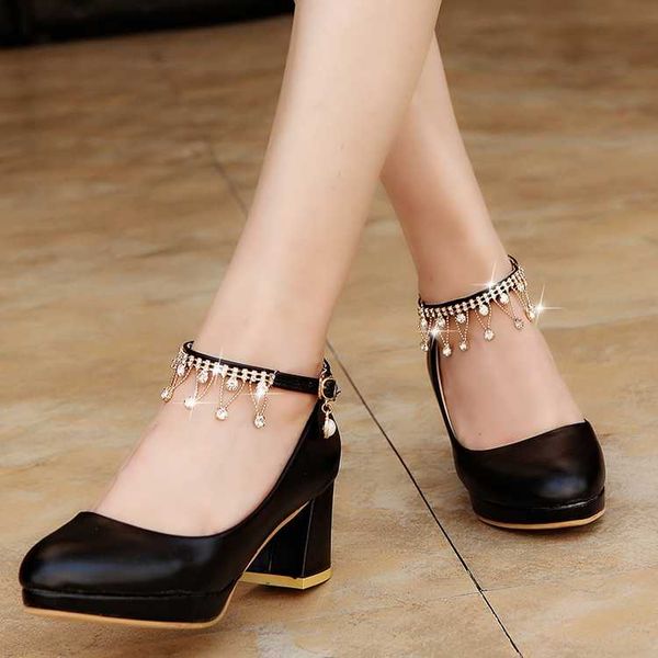 

spring autumn women pumps white wedding shoes bridal rhinestone high heels dress shoes women wedding zapatos mujer 8351c, Black