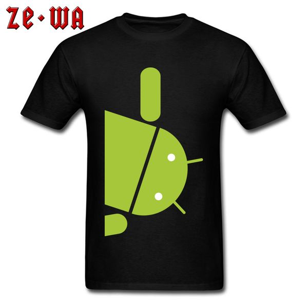 

personalized android robot green design mens t shirts printing new arrival clothing shirts man loose t-shirt large