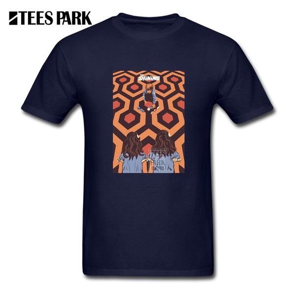 

новый дизайн tee shirt сияющий номер дэнни торранс подросток из био-хлопка коротким рукавом одежда подростковая синий мужская рубашка