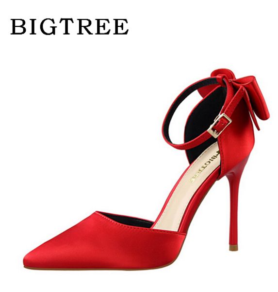 

bigtree women's shoes new summer sandals shoes 2020 superfine  cm bowknot waterproof non-slip buckle strap high heels, Black