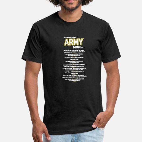 

army mom тенниски мужчины печать 100% хлопок crew neck тенденция интересной дышащей весна осень тонкой рубашки