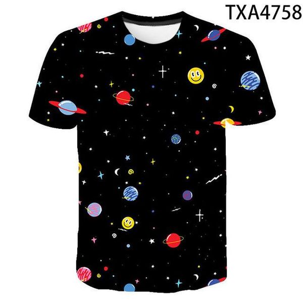 

universe planet space galaxy 3d star sky boy girl 3d print shirts oversized horror horror men clothing
