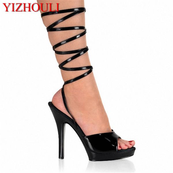 

popular 13 cm high wedding shoes/sandals/ultra high heel sandals/bride p slipper performance, Black