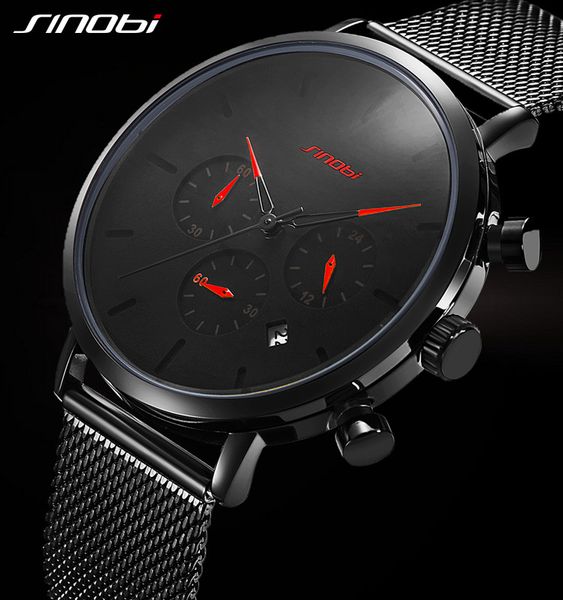 

sinobi watch women and men watch famous dress fashion watches ultra thin wristwatch relojes para hombre, Slivery;brown
