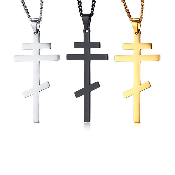 

pendant necklaces christian orthodox cross men women crucifix male church eternal inspirational nika russian jewelry, Silver