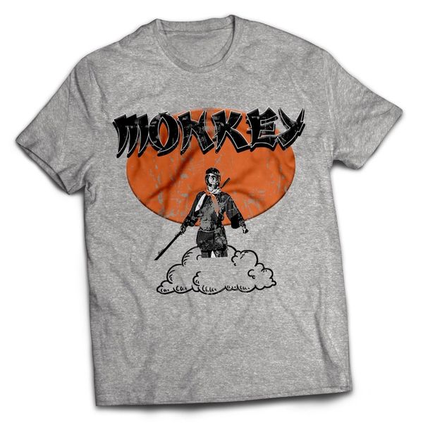 

2019 new fashion brand monkey magic tv themed retro t shirt martial arts kung fu cult chinese japanese t shirt