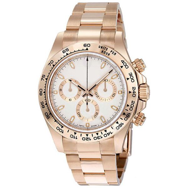 

2020 mens automatic sweeping rose gold watch sapphire glass series m116519 stainless steel solid clasp black dial men watches, Slivery;brown