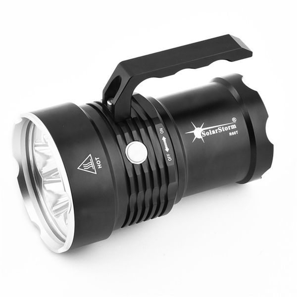 

handheld xm-l t6 6led searchlight lamp 18650 battery outdoor cycling #a
