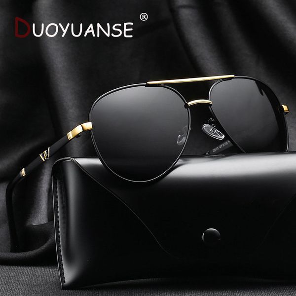 

duoyuanse fishing polarized sunglasses men driver driving alloy sunglass male 2020 sun glasses 2813, White;black