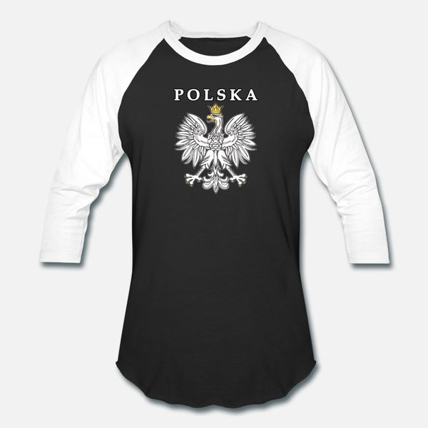

polska with polish eagle t shirt men character cotton o-neck original loose new style summer letters shirt