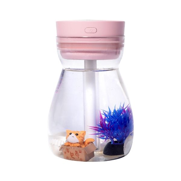 

colorful breathing lamp home humidifier air purification water meter deskusb small atomizer