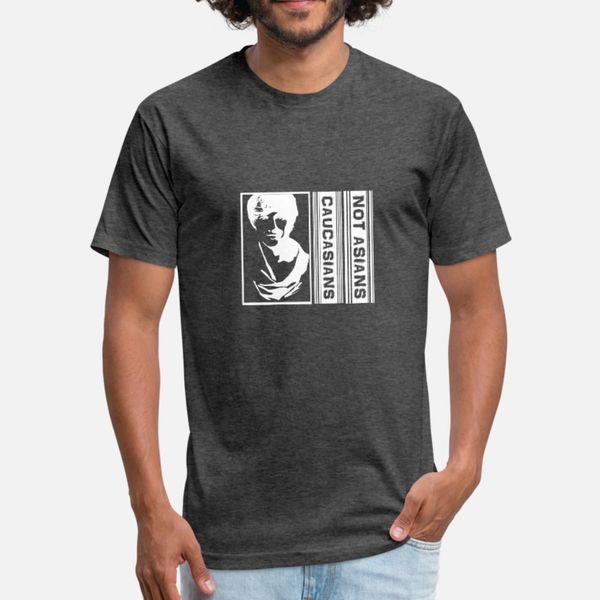 

not asians caucasians t shirt men designing cotton s-xxxl leisure gift humor summer leisure shirt