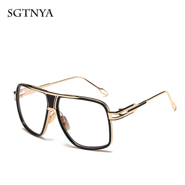 

new european and american trend men's sunglasses fashion retro metal ladies big box couple frog mirror round face sunglasses, White;black