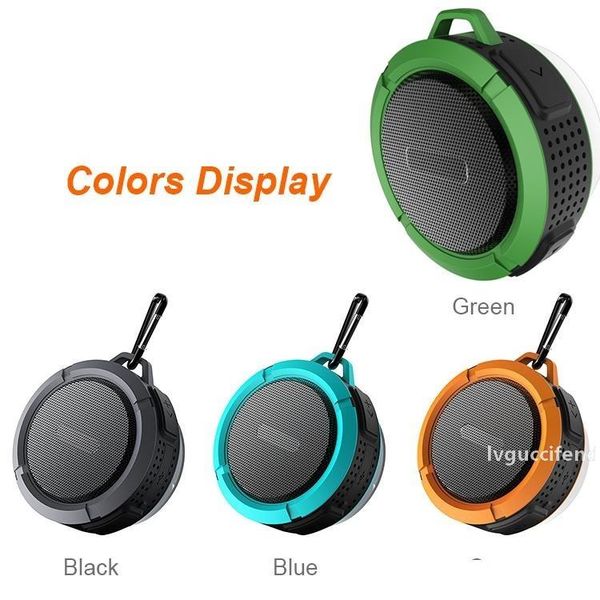 

2017 bluetooth 3.0 wireless speakers waterproof shower c6 speaker with 5w strong driver long battery life and mic and removable suction cup