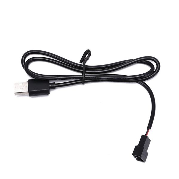 

computer cables & connectors 3/4 pin pc fan power cable connector adapter 5v 50cm