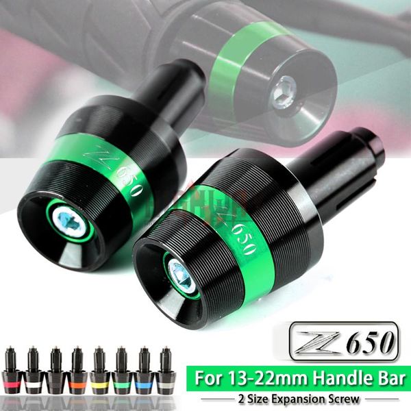

cnc 7/8" 22мм алюминиевого сплава руль ручка bar end захваты вес заглушка cap для z650