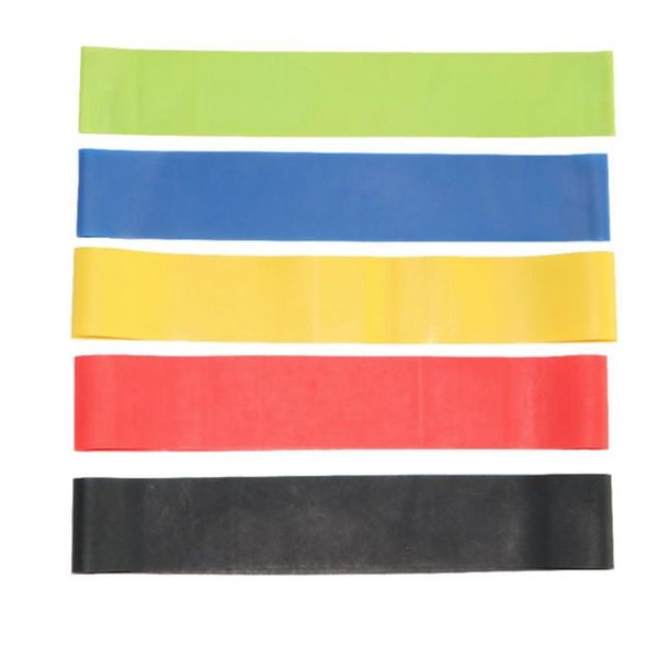 

resistance bands set 5 loop yoga crossfit fitness pilates exercise workout