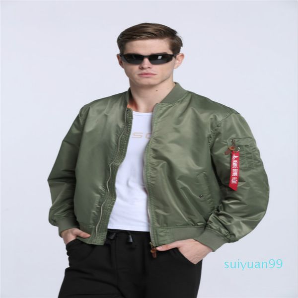 Heißer Verkauf Designer Männer Ma1 Armee Grün Taktische Militärische Varsity Flug Windjacke Pilot Us Air Force Bomber Jacke Für Männer kleidung