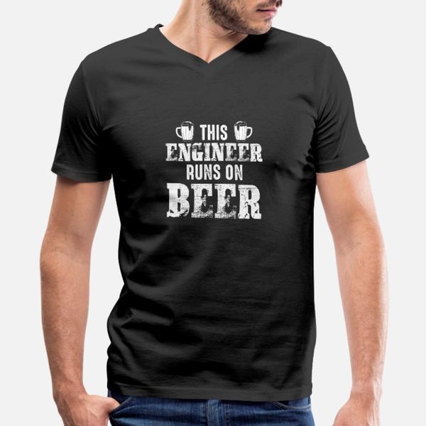 

this engineer runs on beer t shirt men gift cotton s-xxxl trend gift comical summer natural shirt