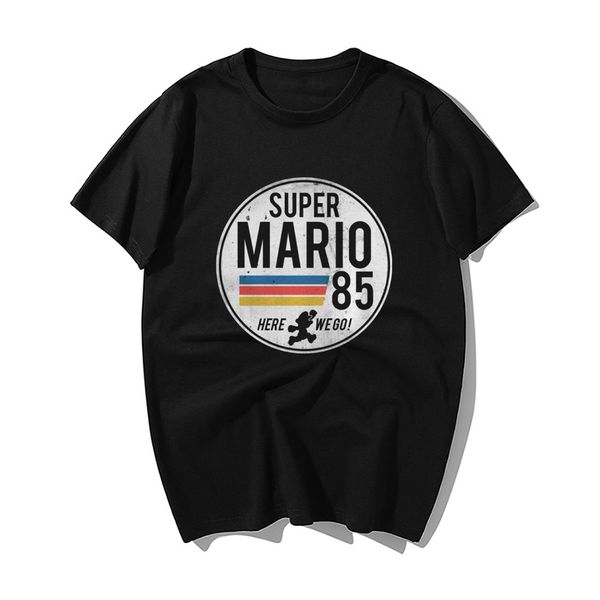 

funny men t shirt classic novelty fashion super mario 85 cool t-shirt casual cotton tshirt summer hip hop harajuku streetwear