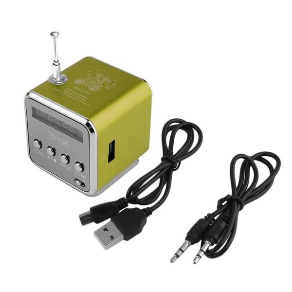 

mini radio fm digital portable speakers with am fm radio receiver support sd/tf card for mp3 music player usb charging